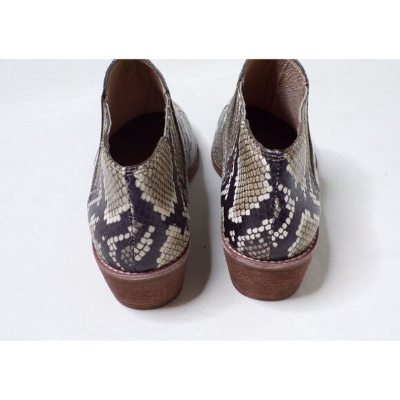 🆕 MADEWELL Sonia Chelsea Ankle Boot Bootie Brown Snakeskin Leather 6 - Picture 8 of 10